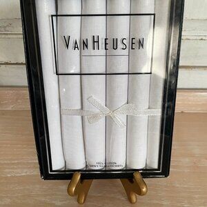 Van Heusen Package of 6 100% Cotton Men's Handkerchiefs